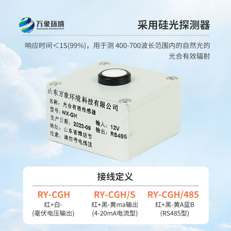 光合有效輻射表廣泛應用于農(nóng)業(yè)氣象，農(nóng)作物生長的研究